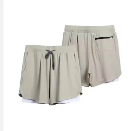 Men's Quick Dry 2-in-1 Gym Shorts with Liner