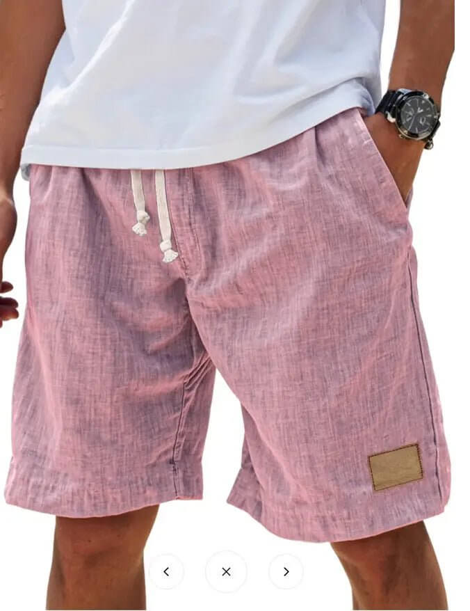 Men's Retro Breathable Linen Loose Holiday Shorts