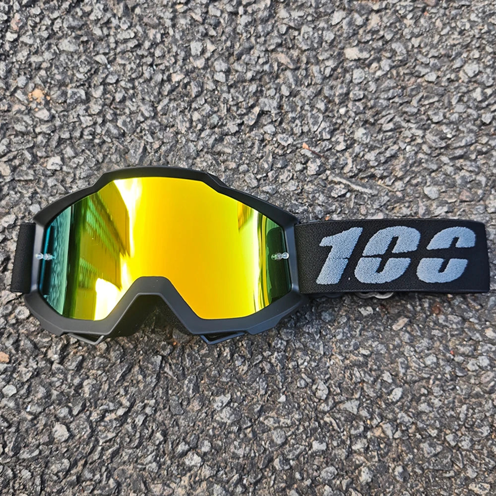 Durable Motocross Racing Glasses Windproof Dustproof Sandproof Motorcycle Goggles for MTB Cycling Riding
