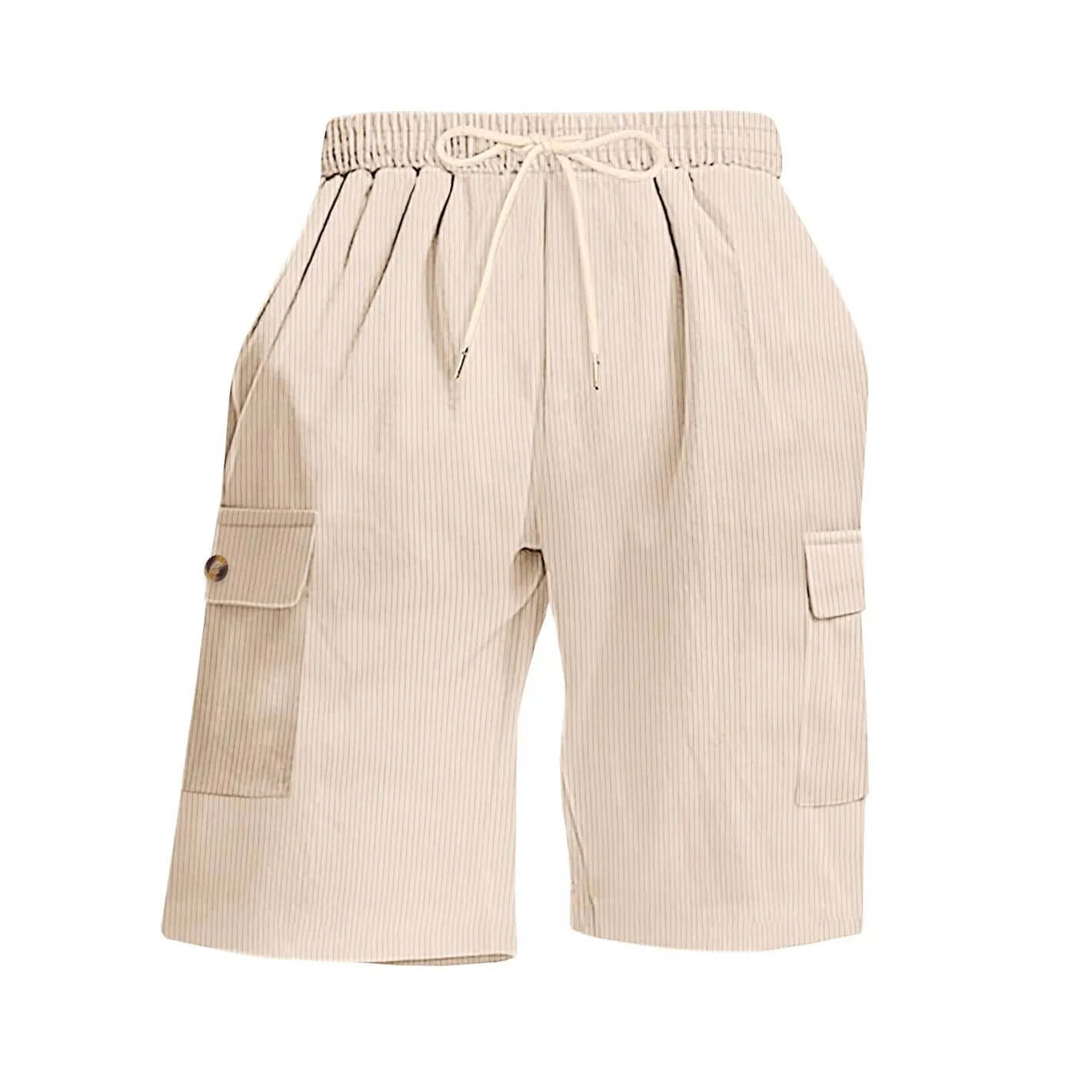 Mens Corduroy Multi-Pocket Shorts For Sports