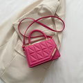 2024 New Fashion Shoulder Bag Plaid PU Leather Ladies Handbags Designer Crossbody Bags for Women