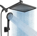 11.8 Inch Rain Shower Head with 6 Modes Handheld Water Spray High Pressure Showerhead Combo with 11 Inch Adjustable Extension Arm
